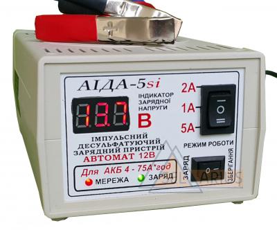 АИДА-5si- зарядное десульфатирующее с цифр. индикацией для кислотных/гелевых АКБ фото 1
