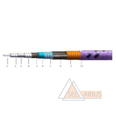 Кабельная сборка СВЧ измерительная с защитой CabLX-LMX26S-3.5f-3.5f-1m