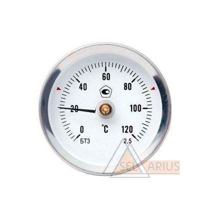 Фото термометра биметаллического трубного накладного прижимного